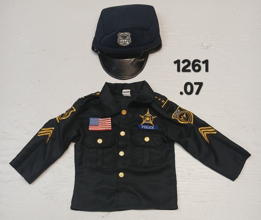 Spooktacular Creations Kid (T) Black Police Officer Costume